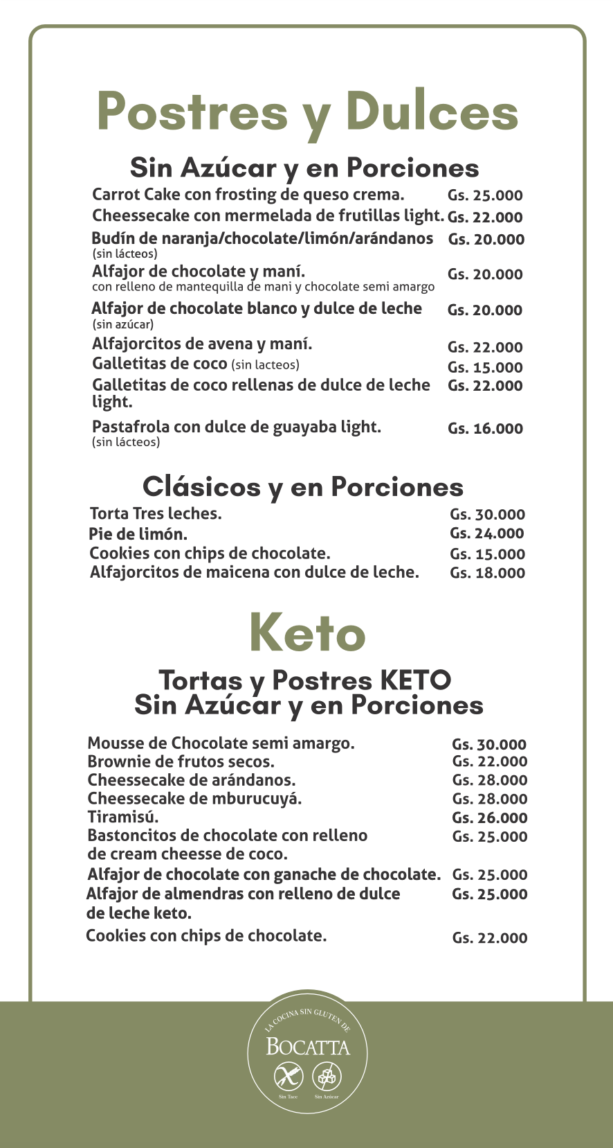 Menú sin gluten página 2