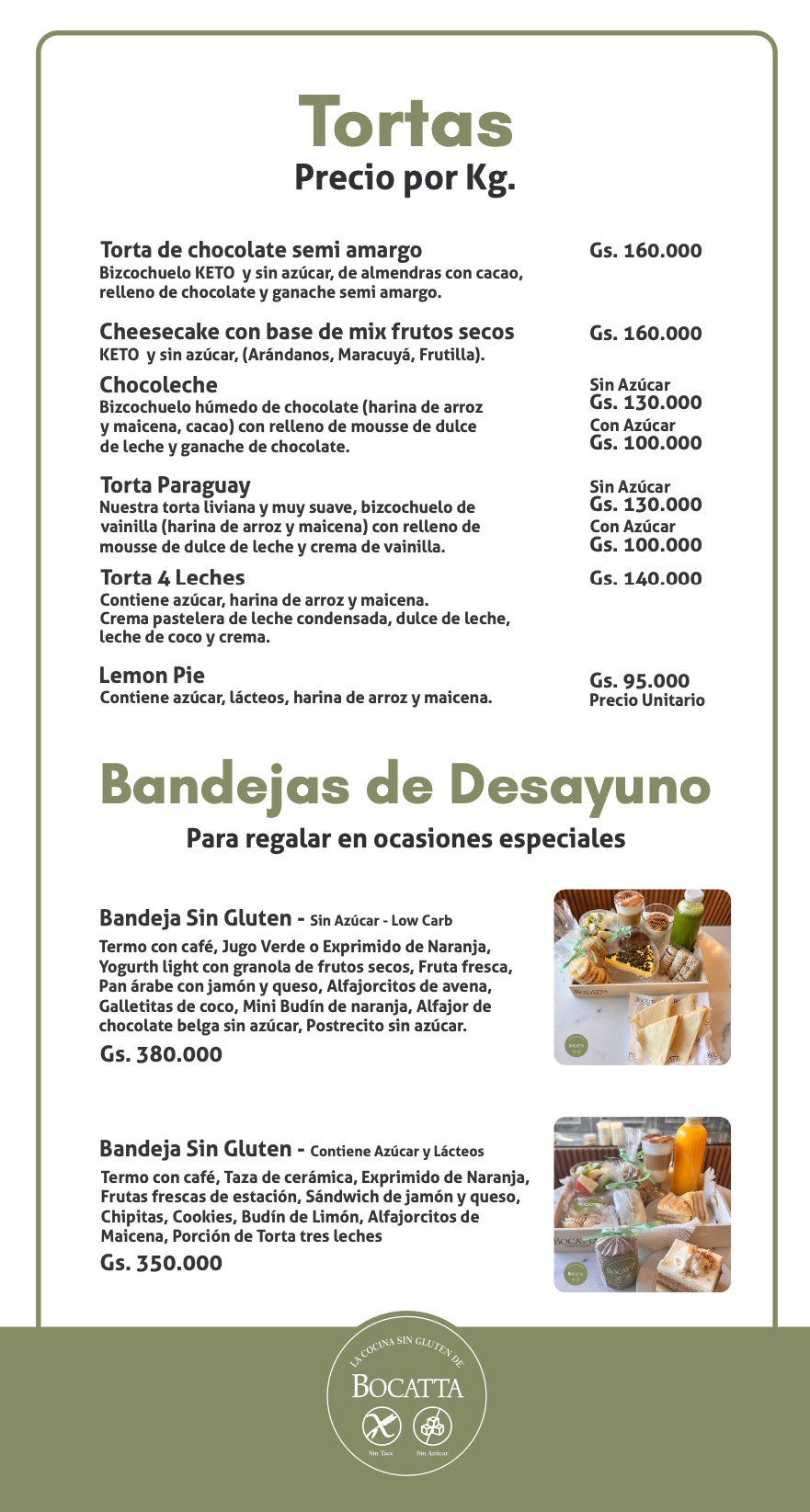 Menú sin gluten página 3